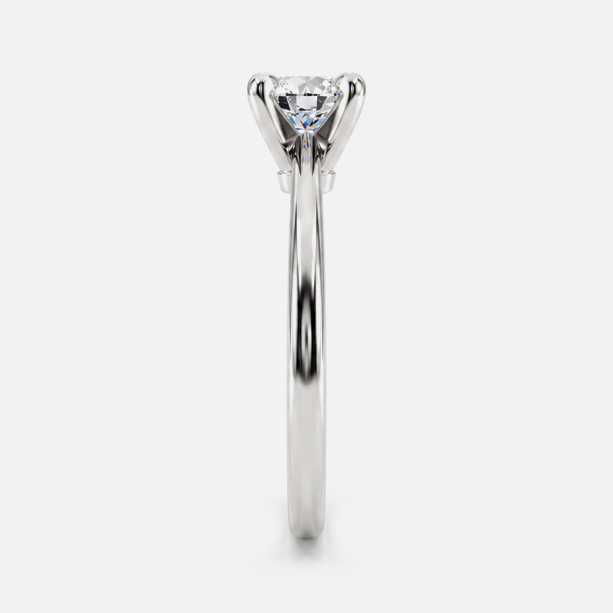 Classic Round Diamond Solitaire Engagement Ring