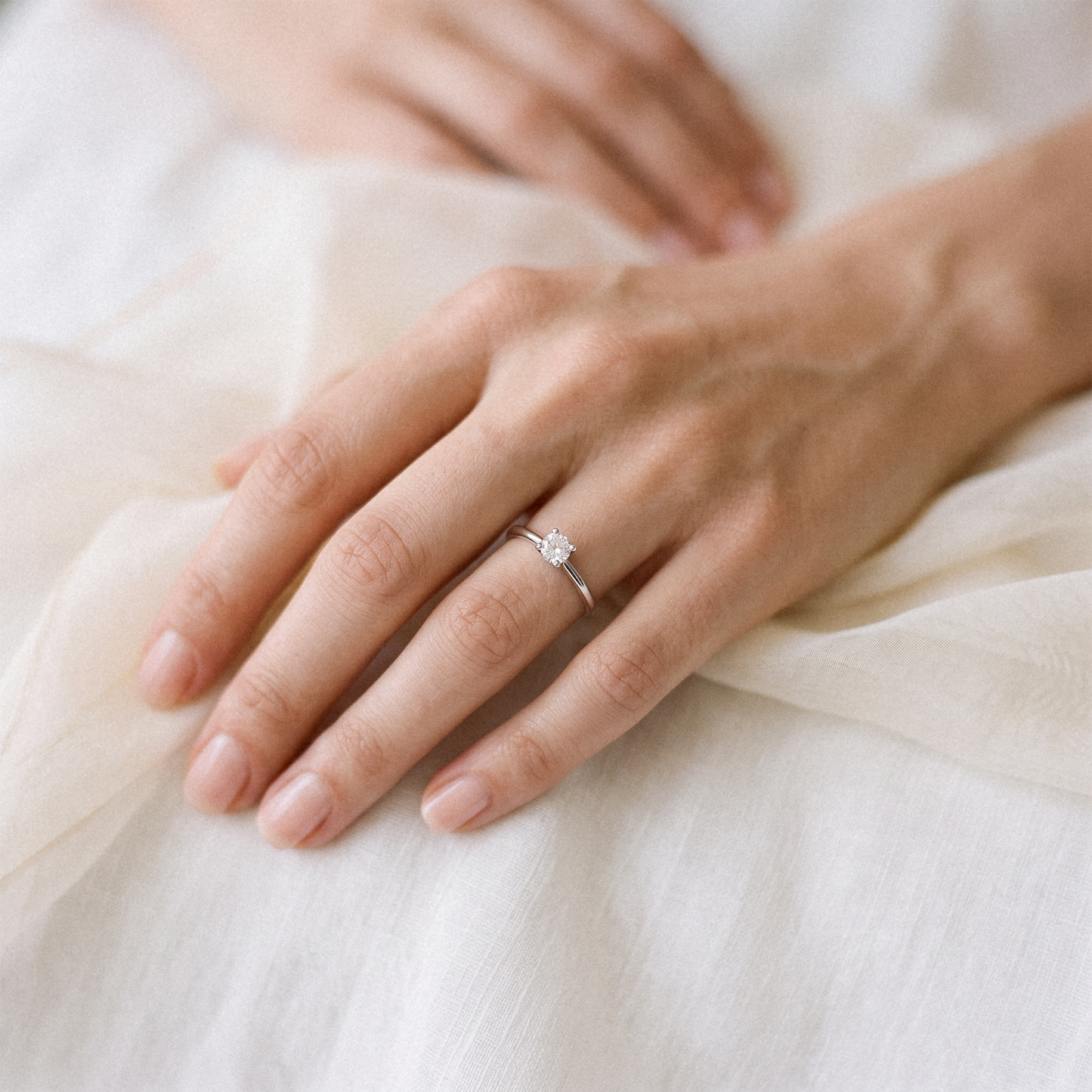 Classic Round Diamond Solitaire Engagement Ring