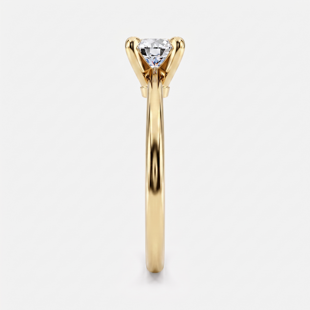 Classic Round Diamond Solitaire Engagement Ring
