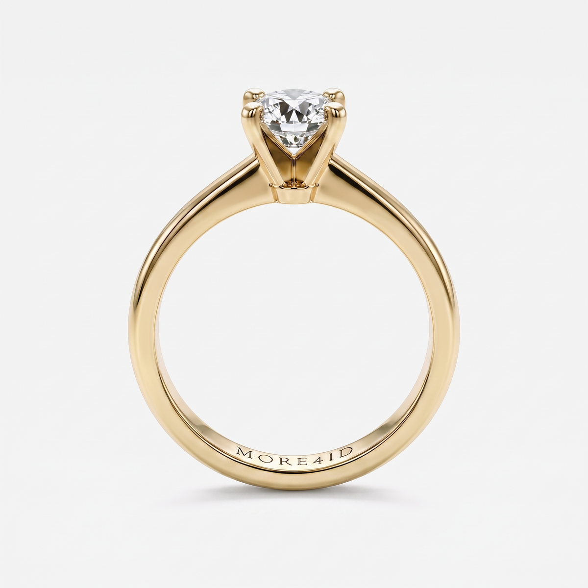 Classic Round Diamond Solitaire Engagement Ring
