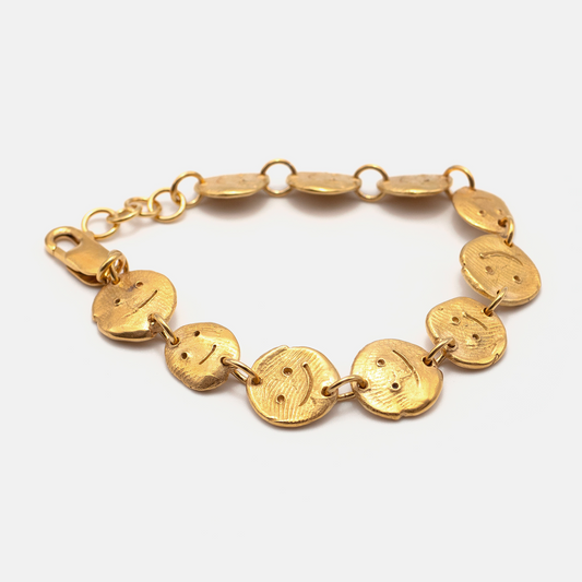 Sculptural Face Bracelet