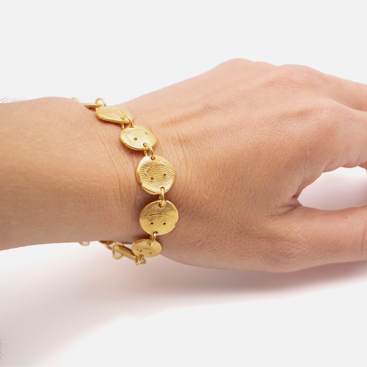 Sculptural Face Bracelet