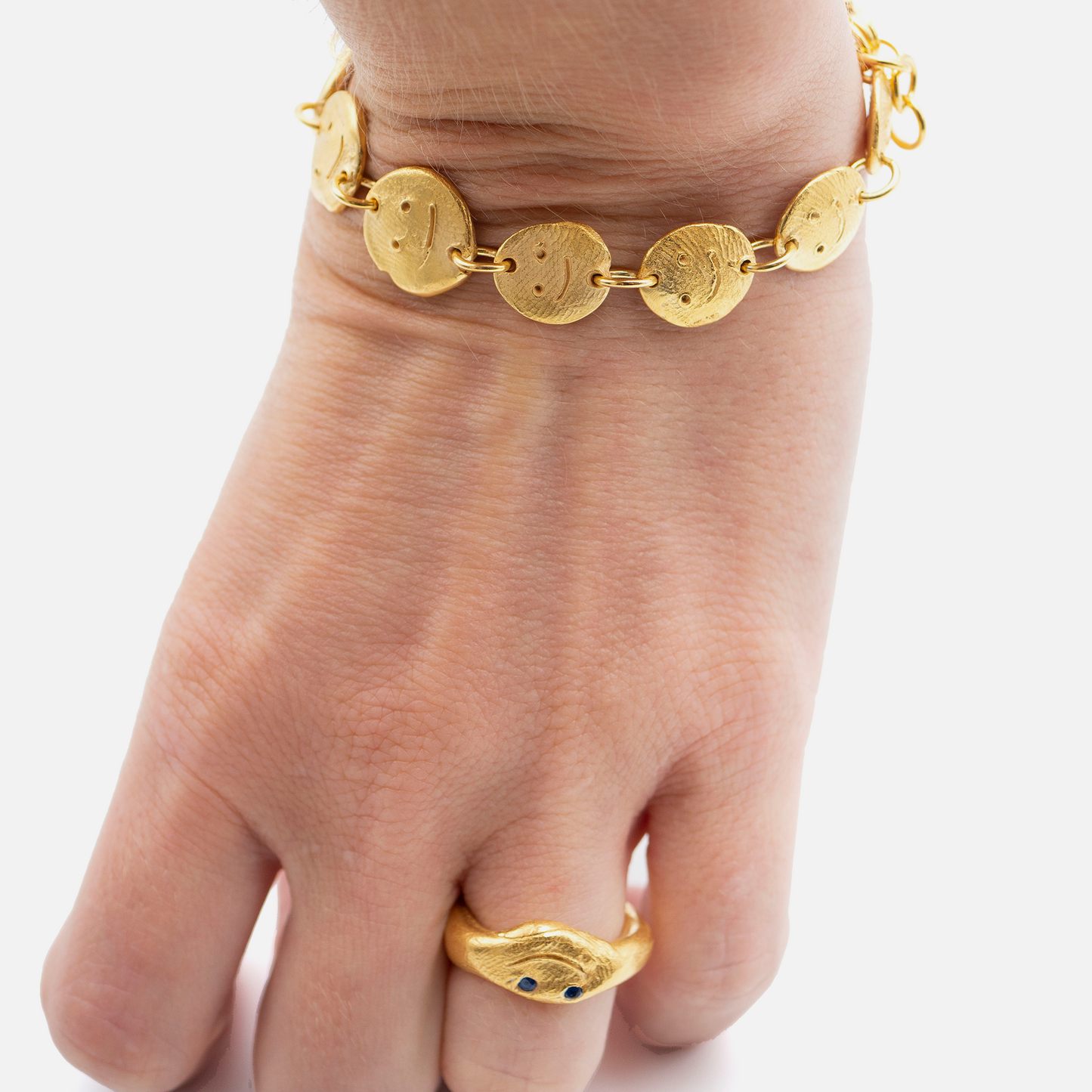 Sculptural Face Bracelet
