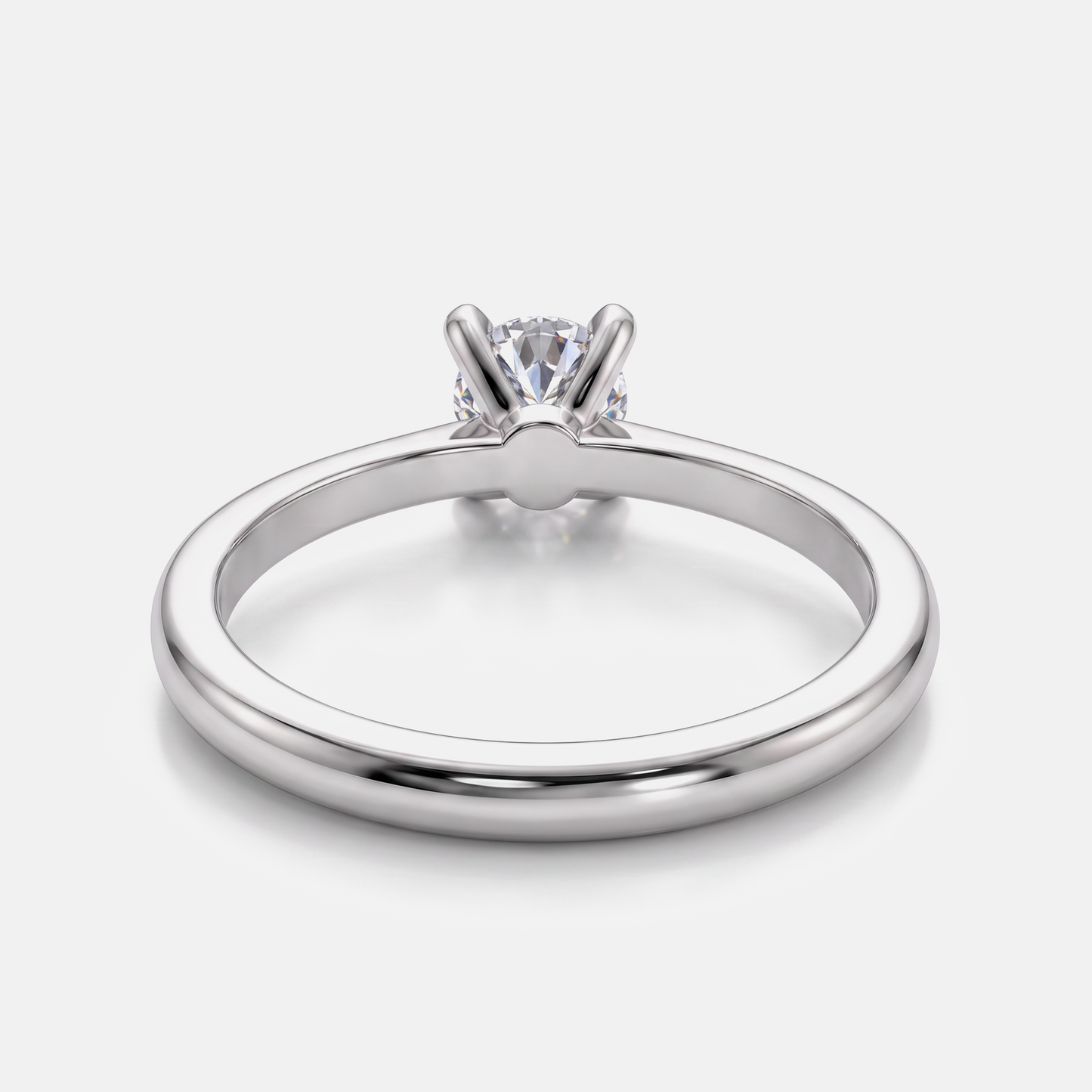 Classic Round Diamond Solitaire Engagement Ring