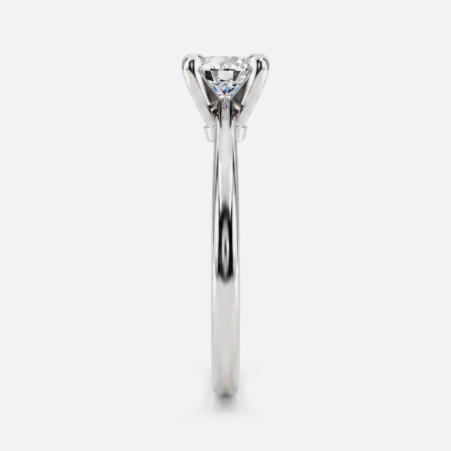 Classic Round Diamond Solitaire Engagement Ring