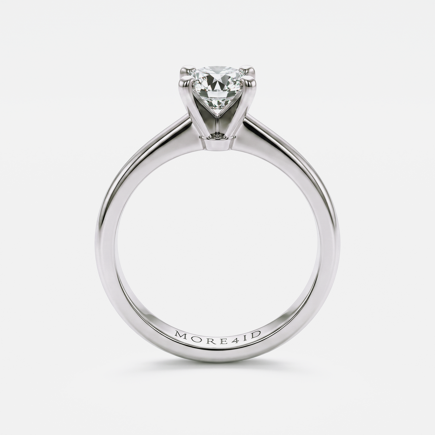 Classic Round Diamond Solitaire Engagement Ring