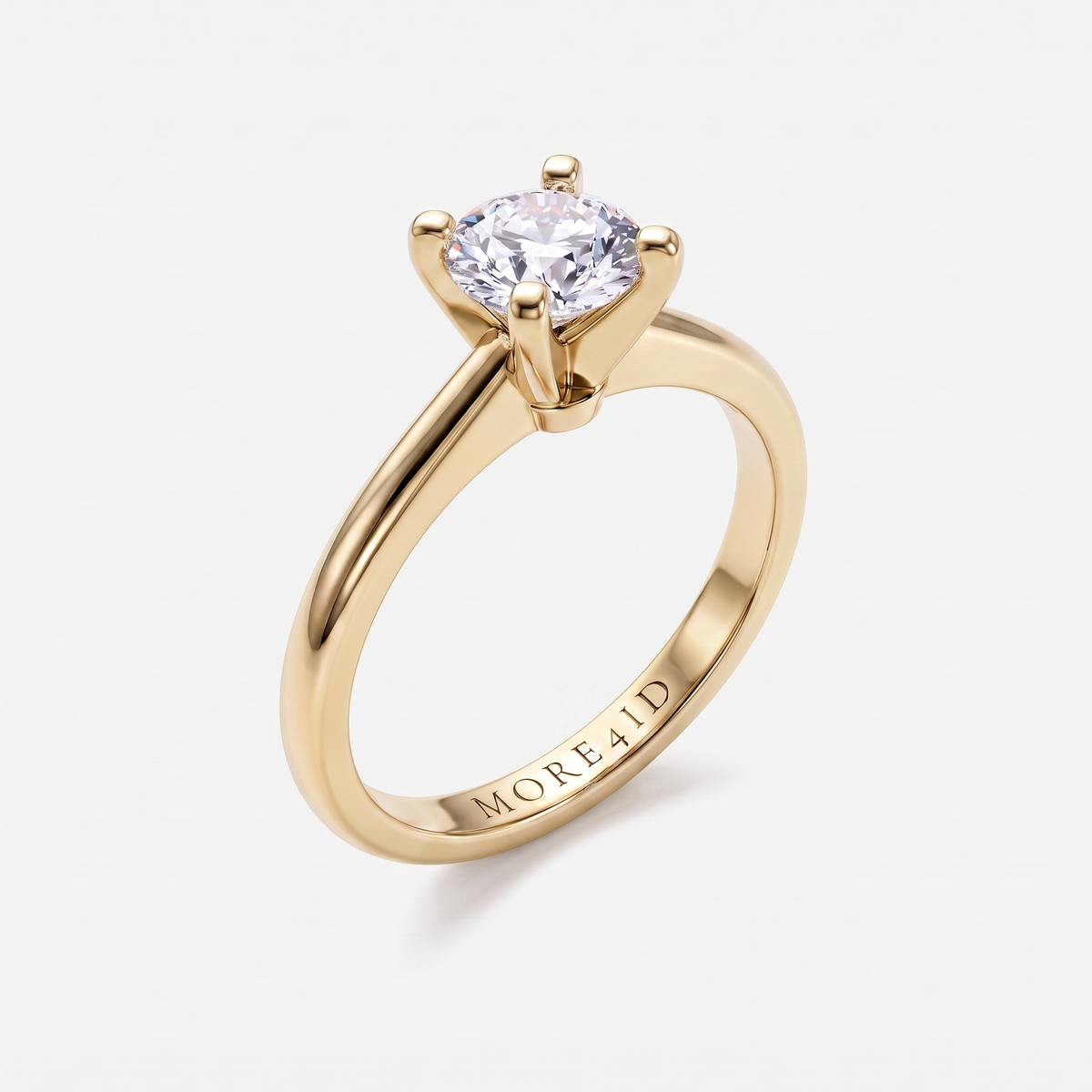 Classic Round Diamond Solitaire Engagement Ring