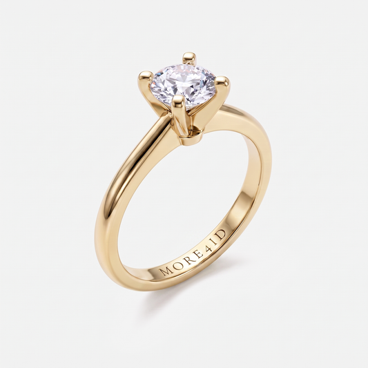Classic Round Diamond Solitaire Engagement Ring