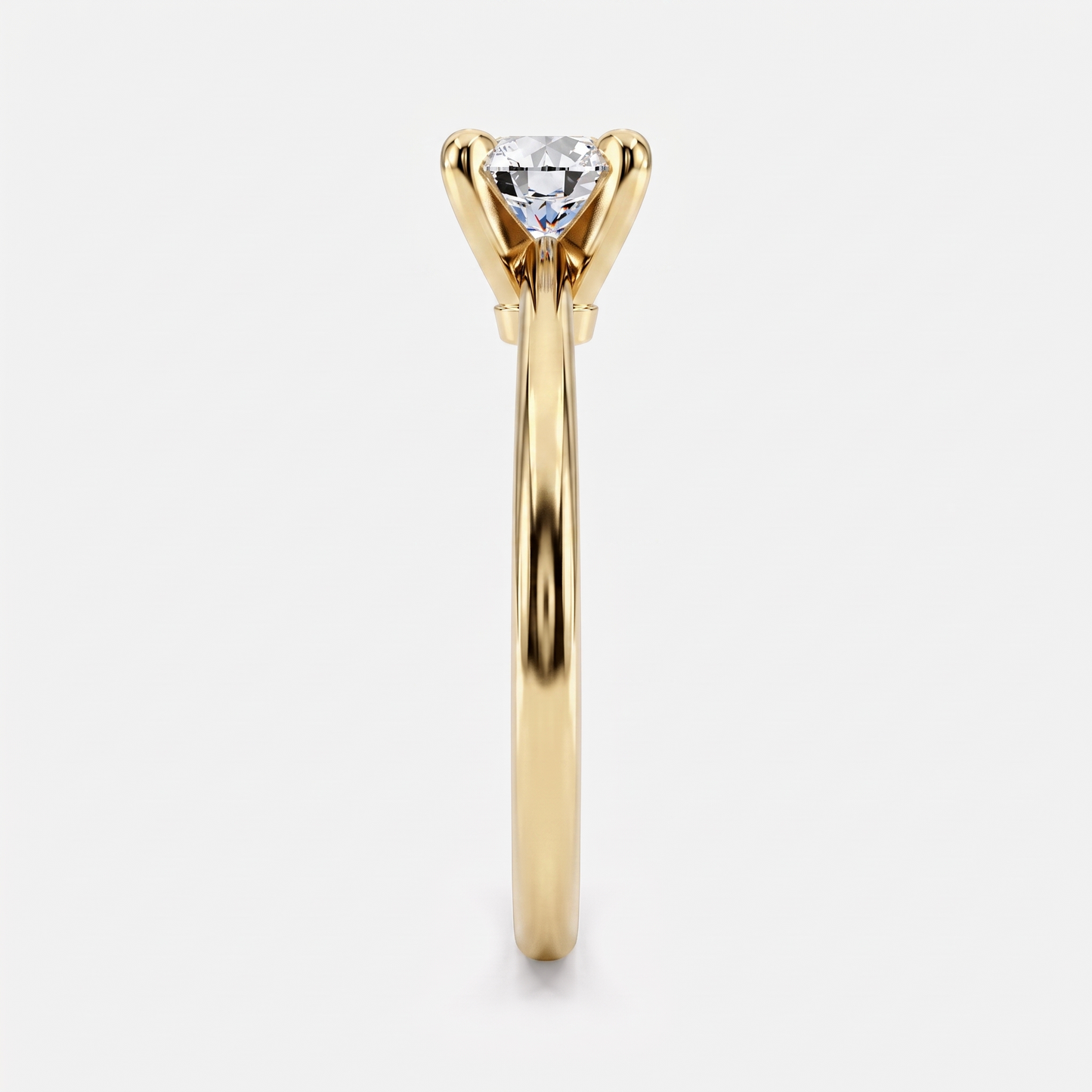 Classic Round Diamond Solitaire Engagement Ring
